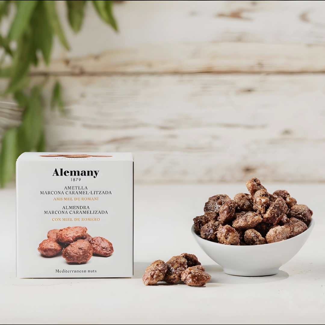 candied almonds on a bowl