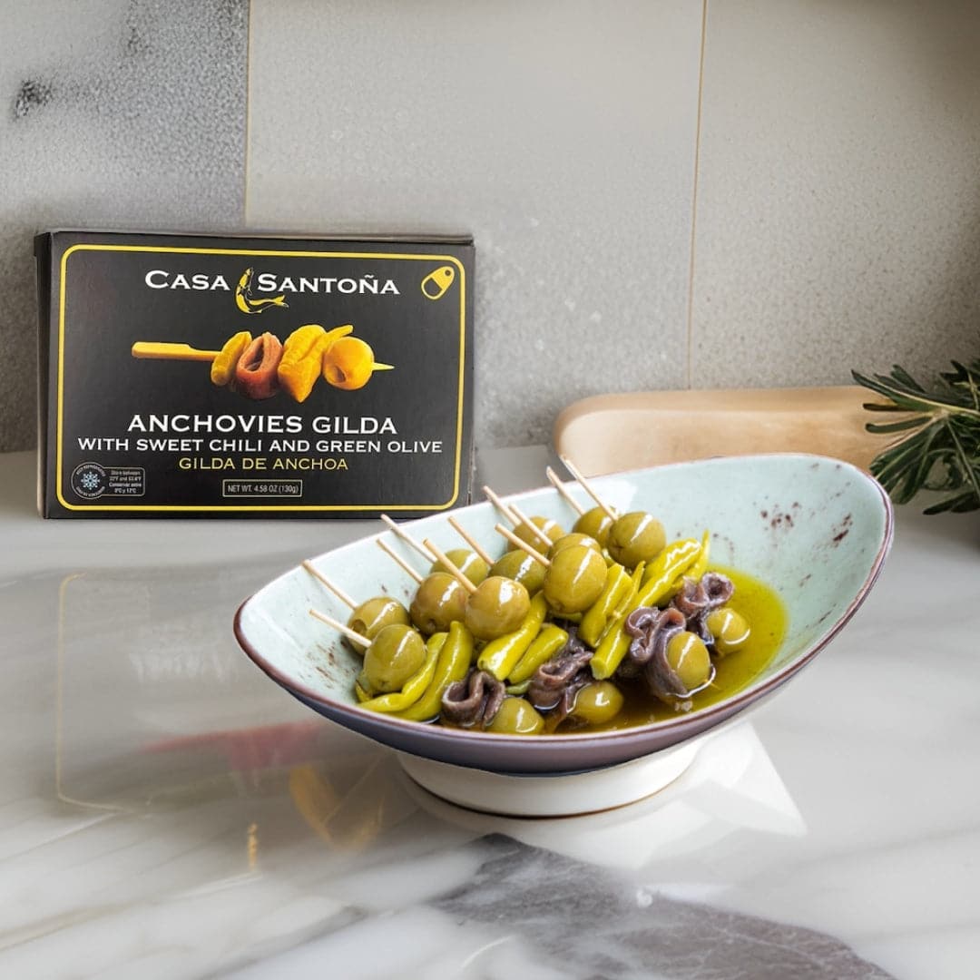 Anchovy Skewer by Casa Santoña