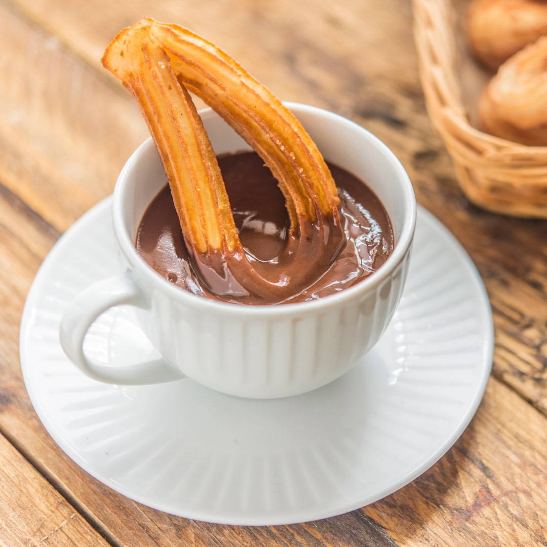 chocolate Paladin with churros