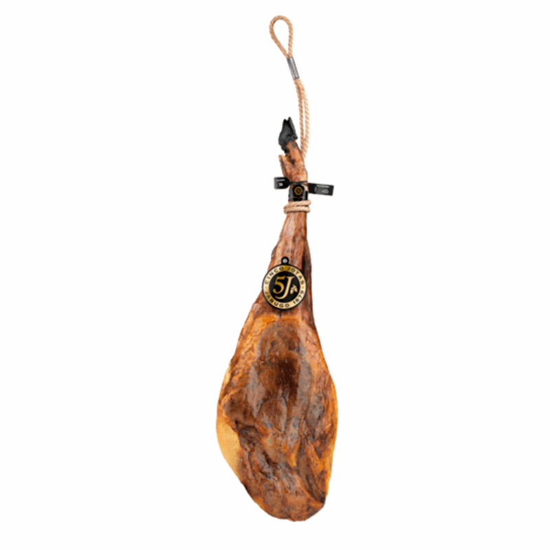 Iberian ham bone-in hanging