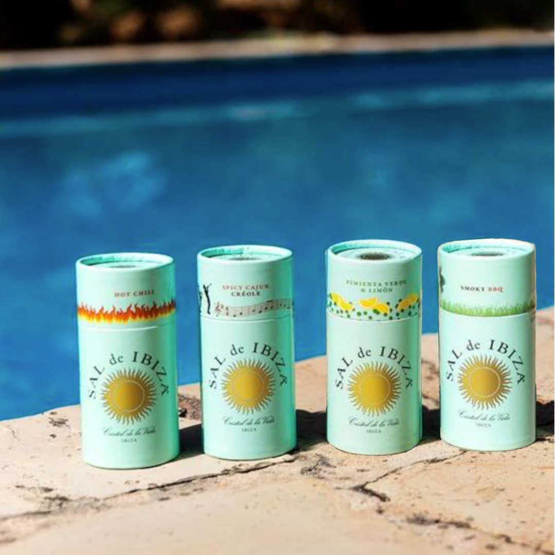 sal de ibiza spices for a bbq in a pool