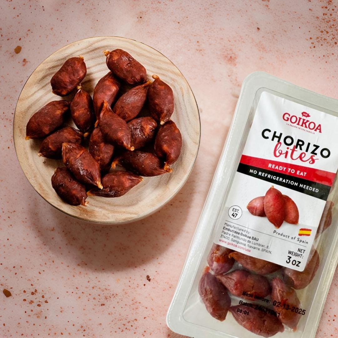 mini chorizo bites on a bowl