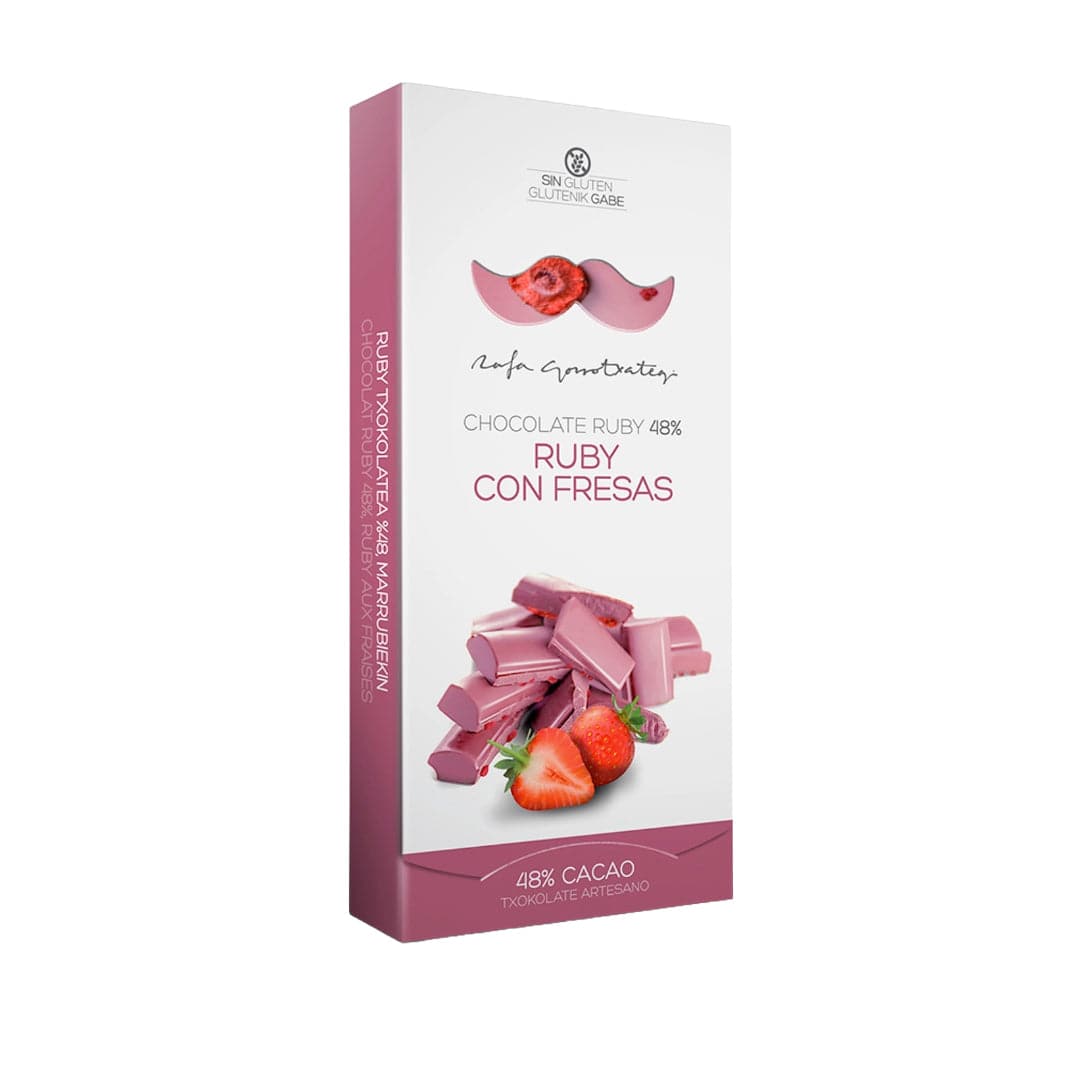 Ruby Chocolate with Dried Strawberries by Rafa Gorrotxategi 